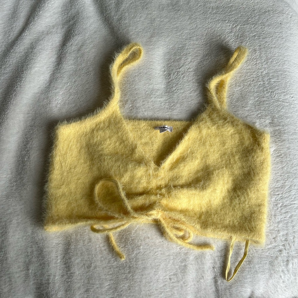 Garage fuzzy yellow cami